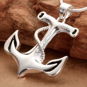 Silver Anchor Necklace